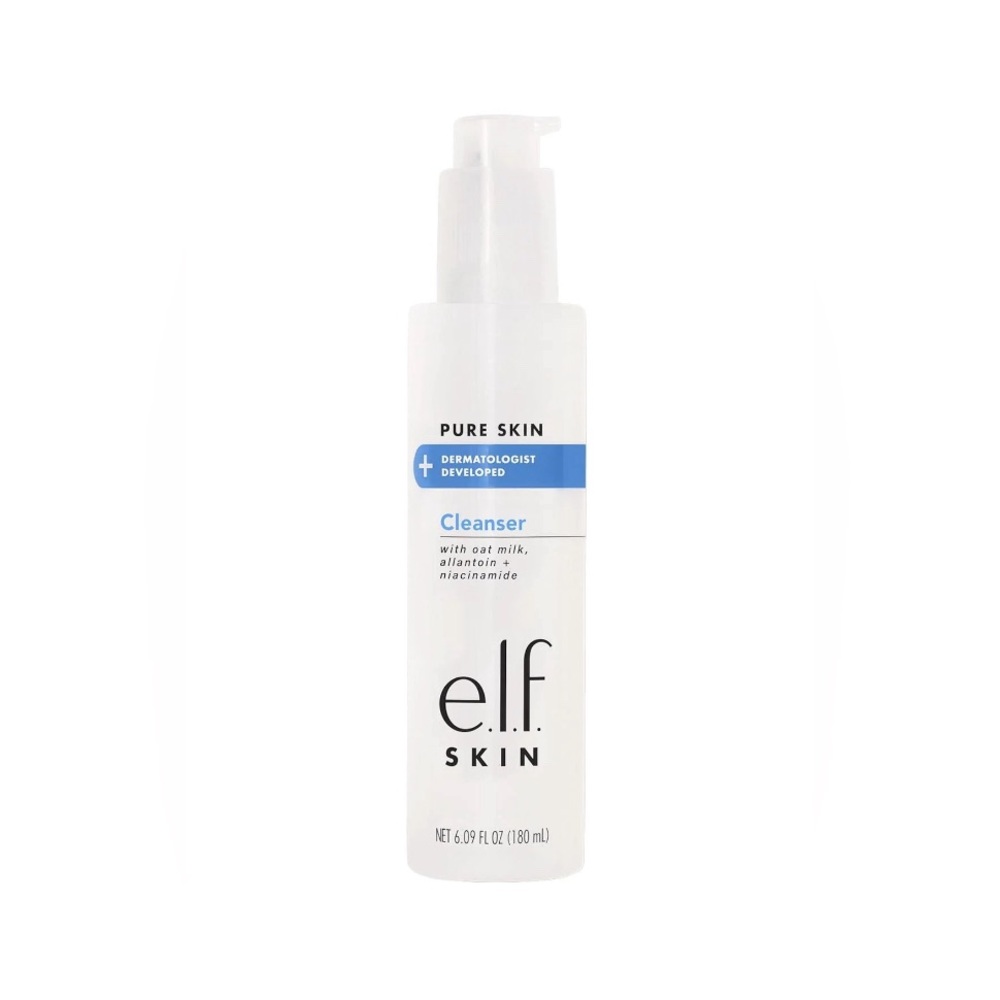 e.l.f. ELF Skin Pure Skin + Dermatologist Developed Cleanser Oat Milk 6.09 oz